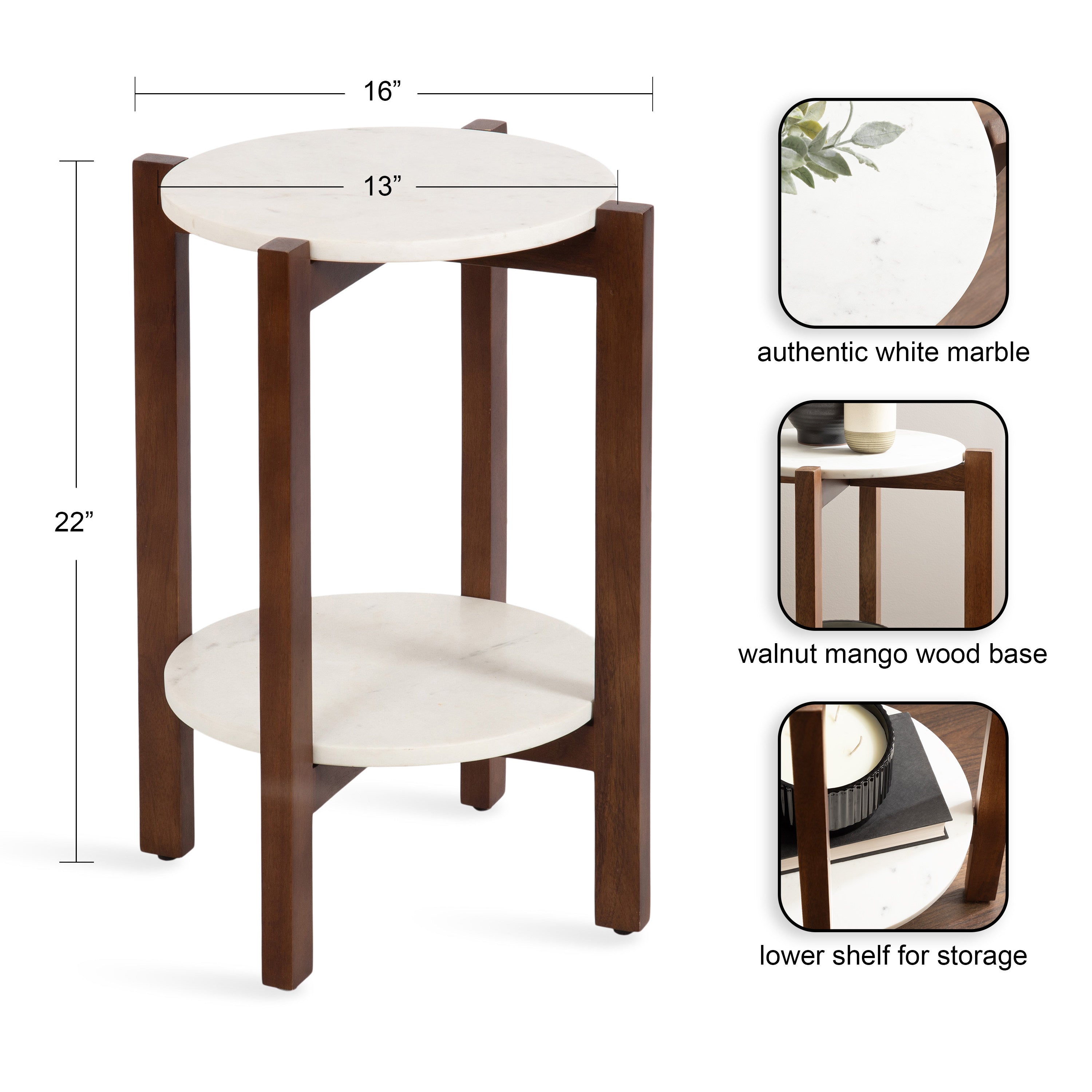 Moxley Round Side Table