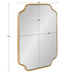 Scallop Mirror 18x24 Gold 5