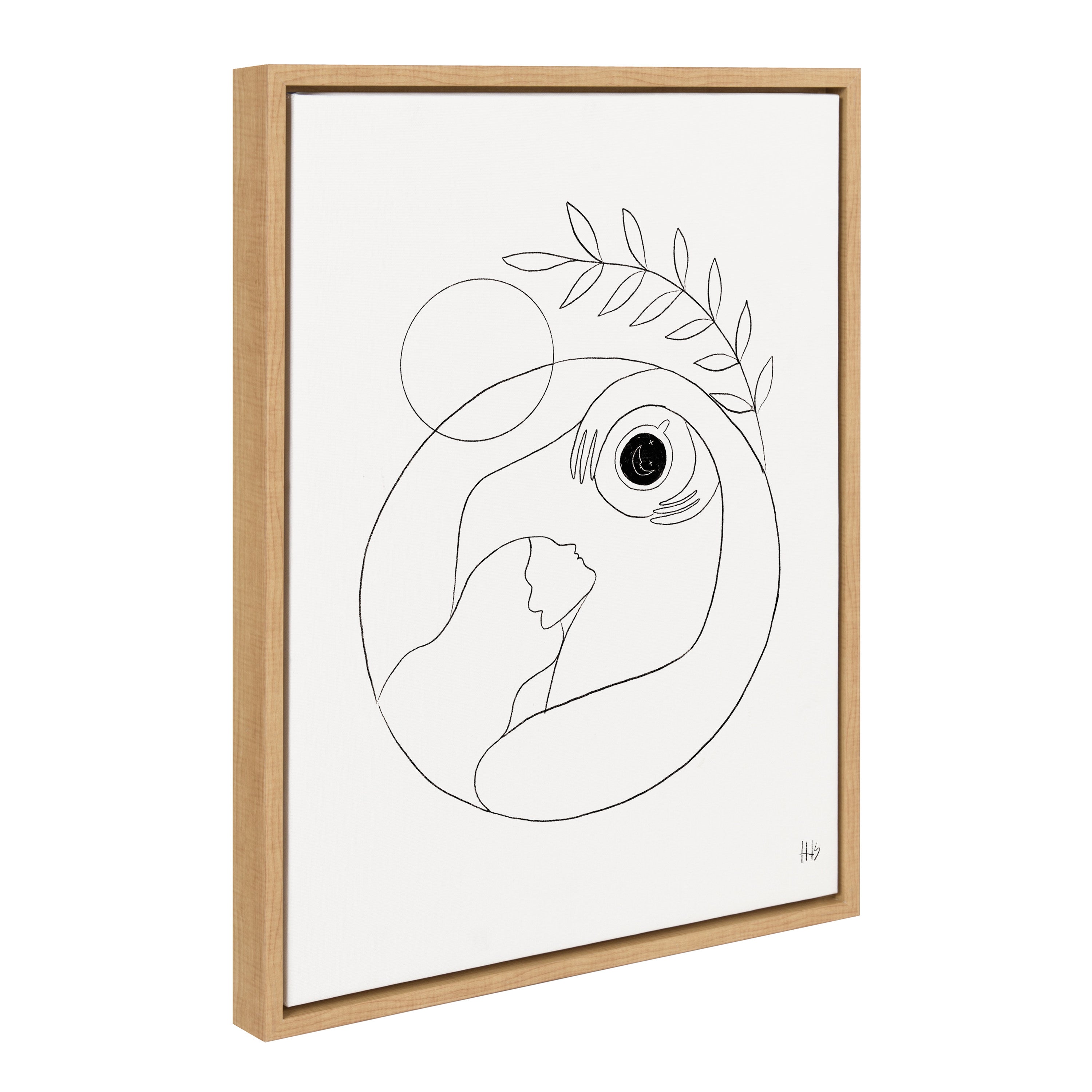 Sylvie Morning Coffee Hug Framed Canvas by Maggie Stephenson