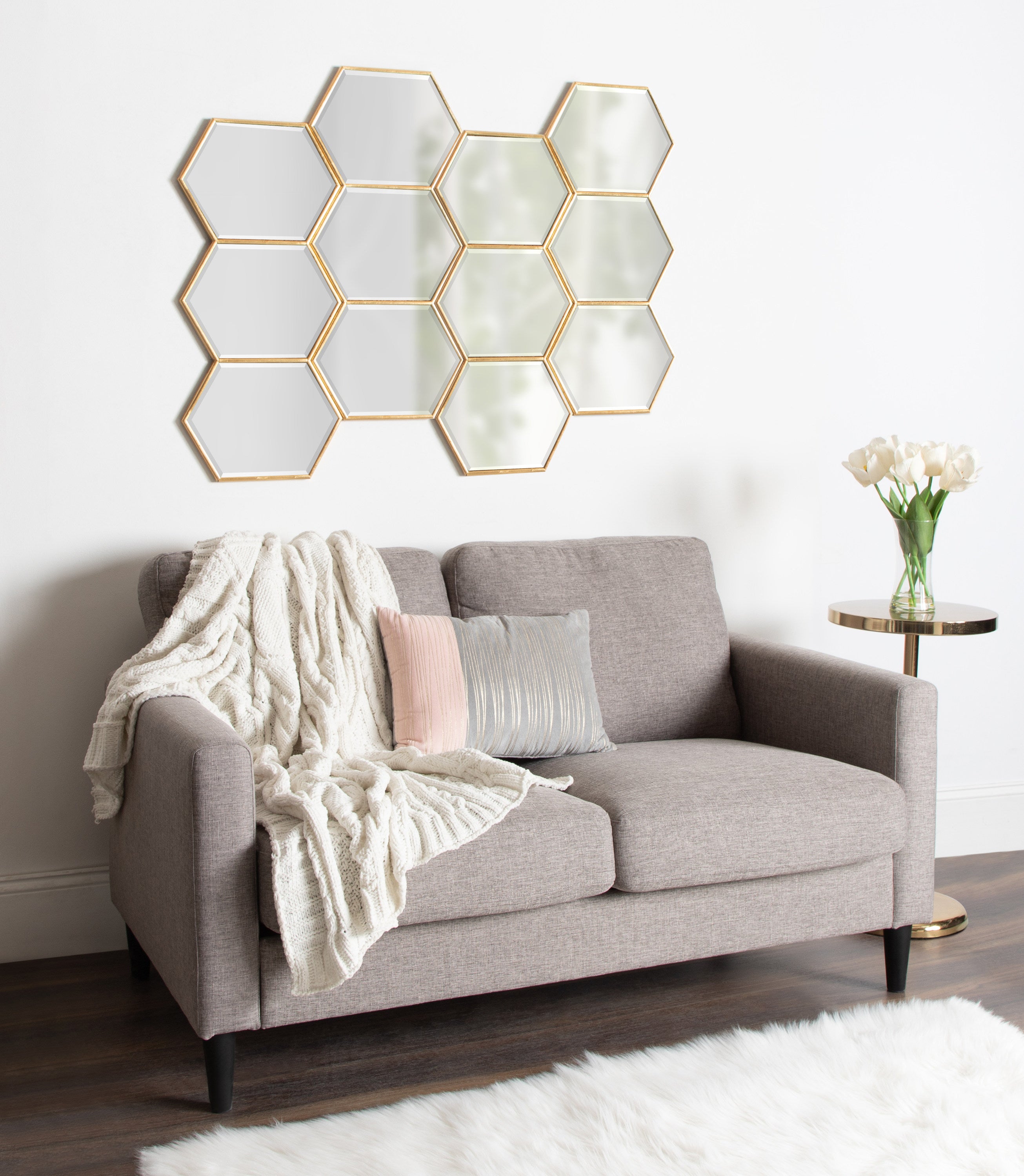 Irregular Mirror Gold 14x30 7