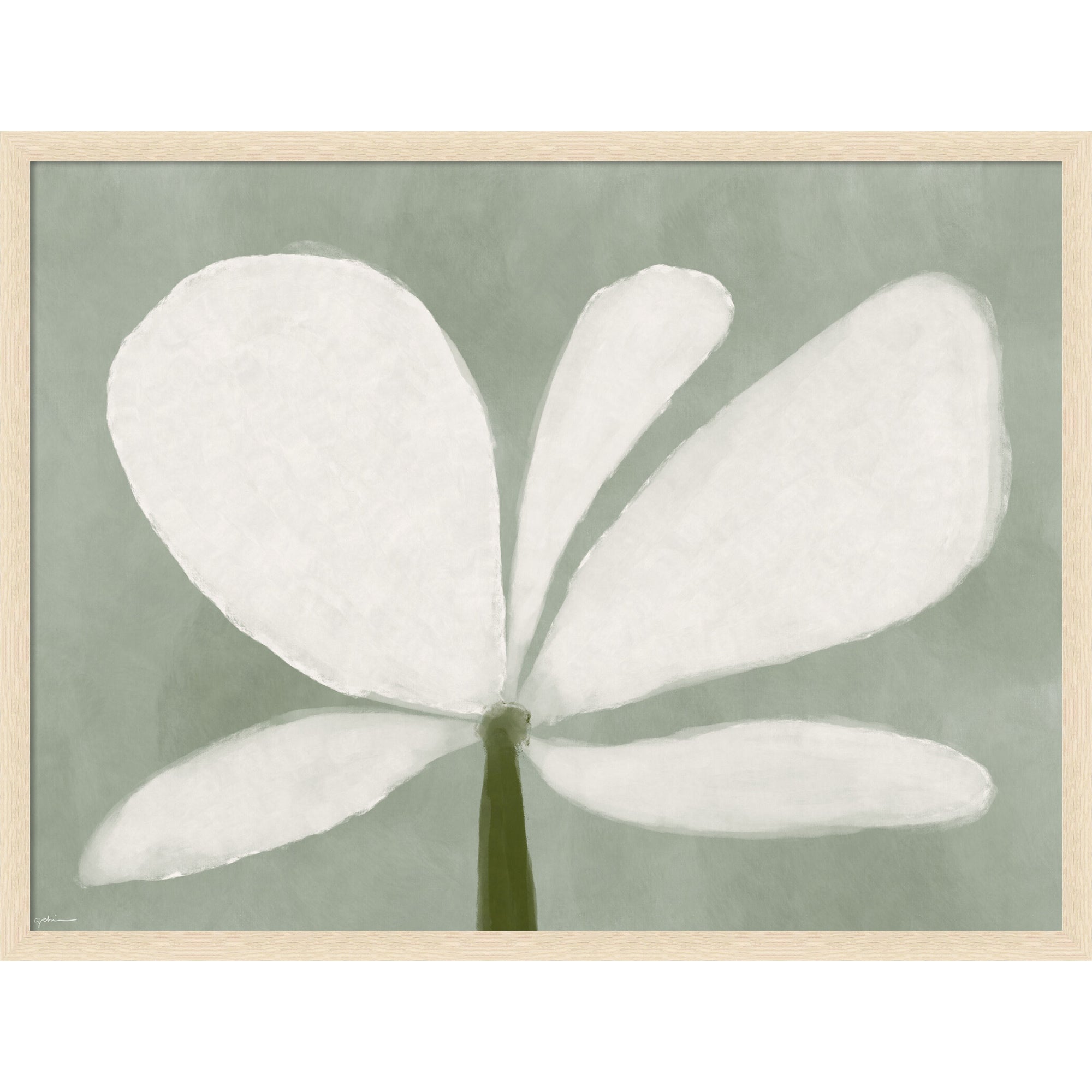 Mounted Canvas 38x29 Woodgrain Stripe Blonde 1