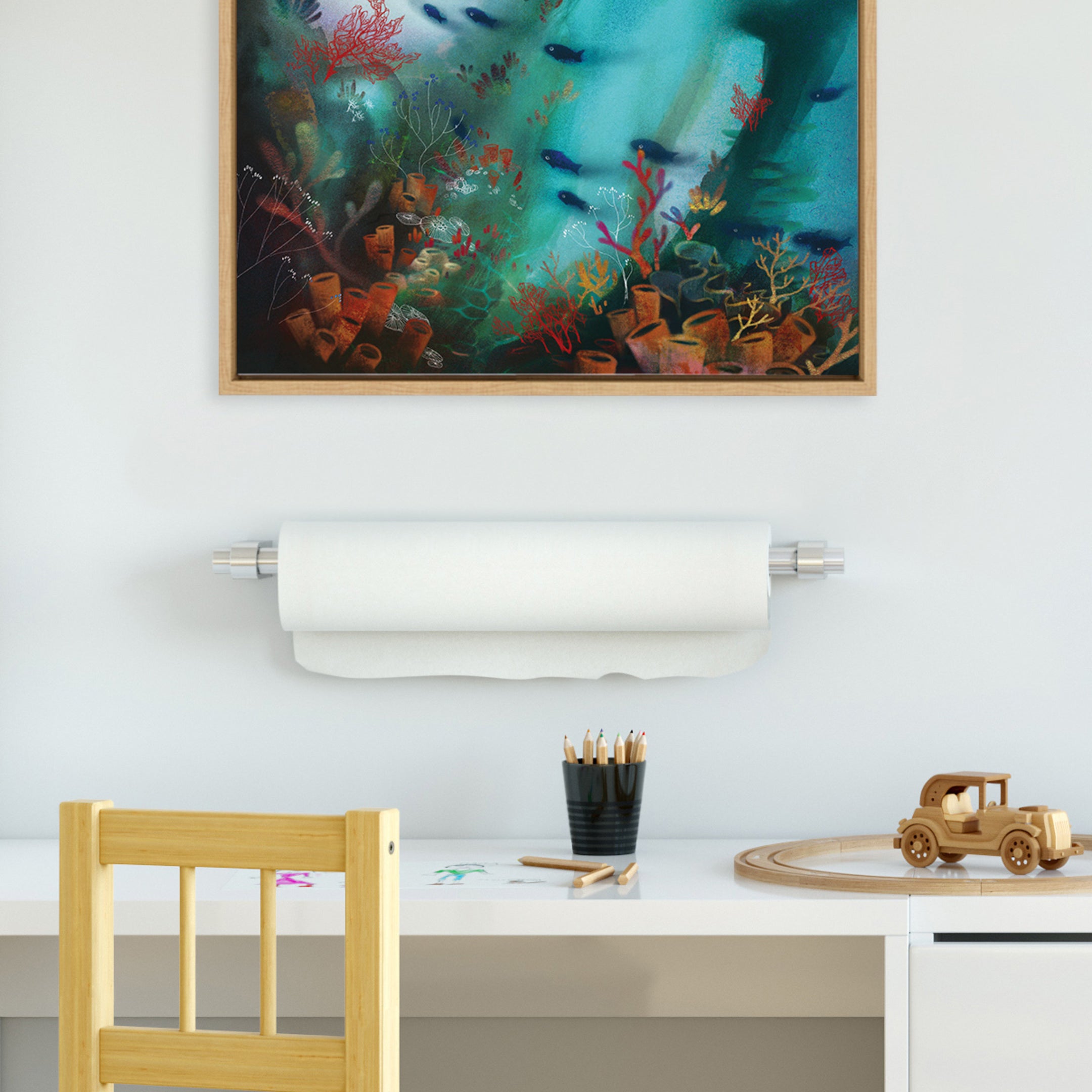 Framed Canvas Sylvie Natural 18x24 5
