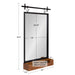 Functional Mirror Black Rustic Brown 24x39 5