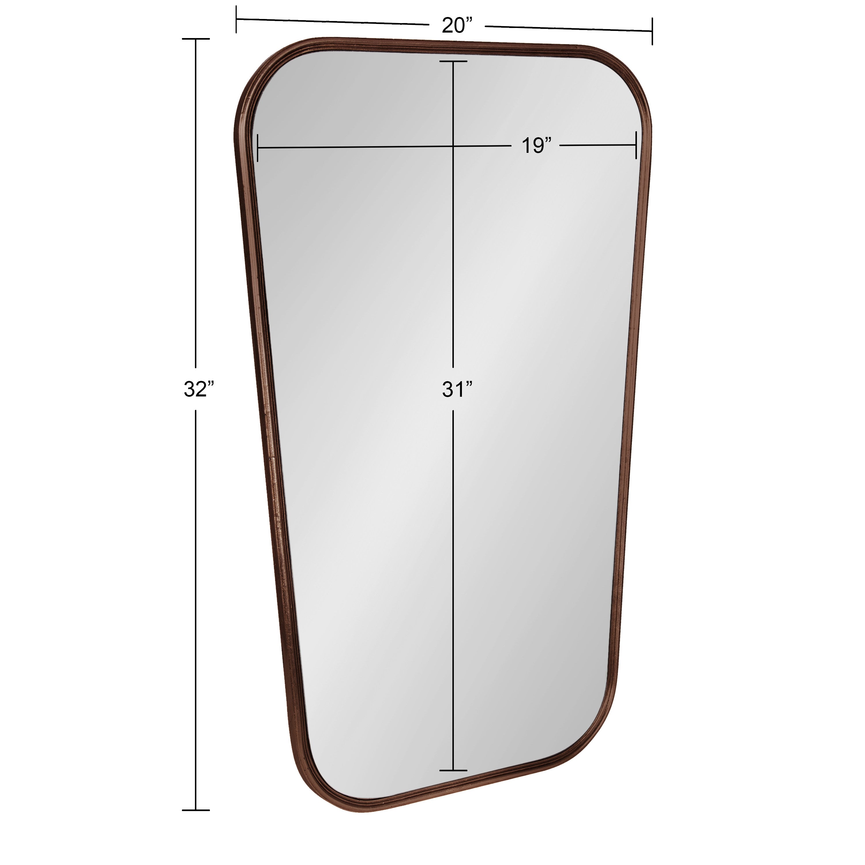 Irregular Mirror Bronze 20x32 5
