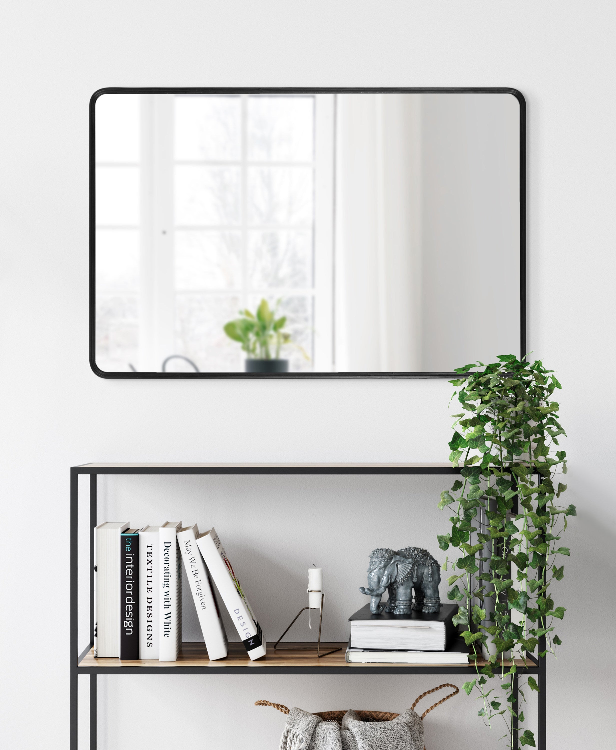 Rectangle Mirror Black 24x36 7