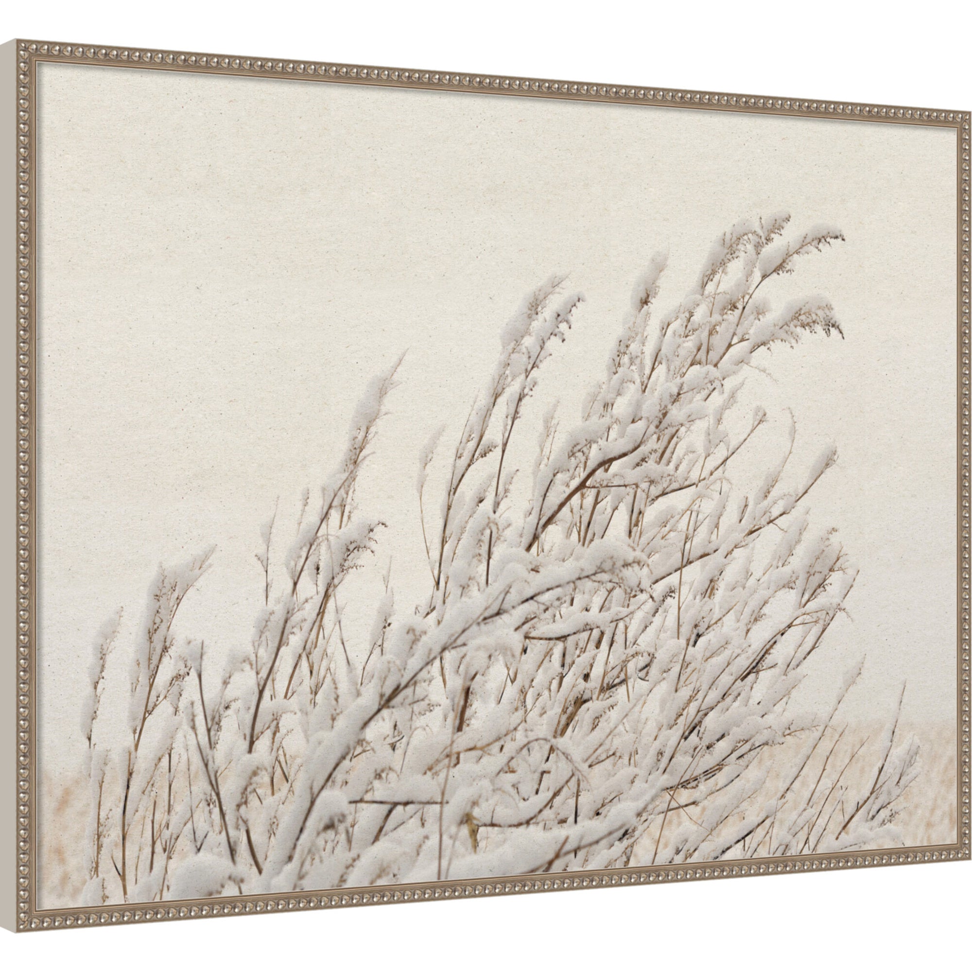 Mounted Canvas Bradford Bead Silver 41x31 1