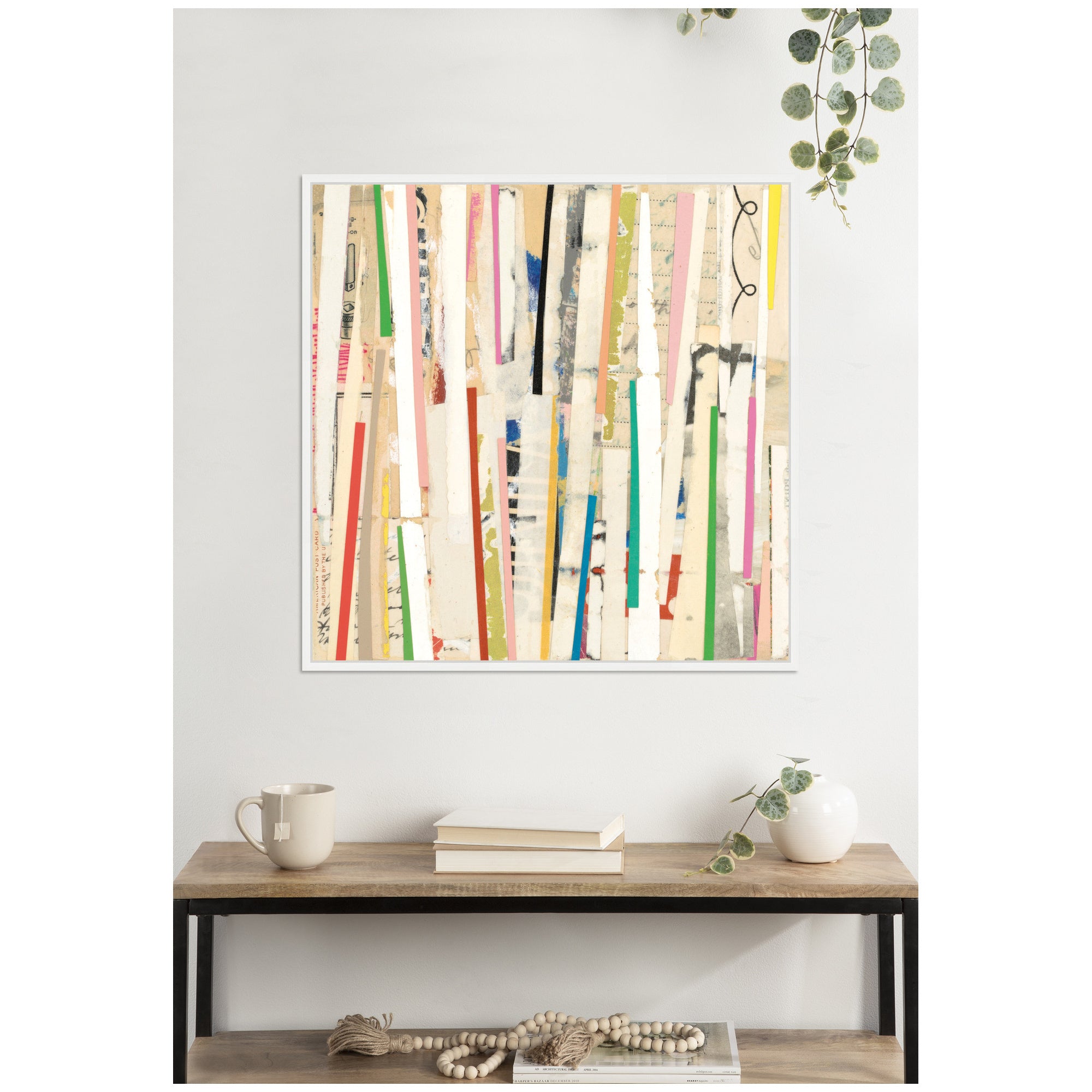 Geometric Abstract 3 FC by Felicia Dadak Framed Canvas Wall Art Print