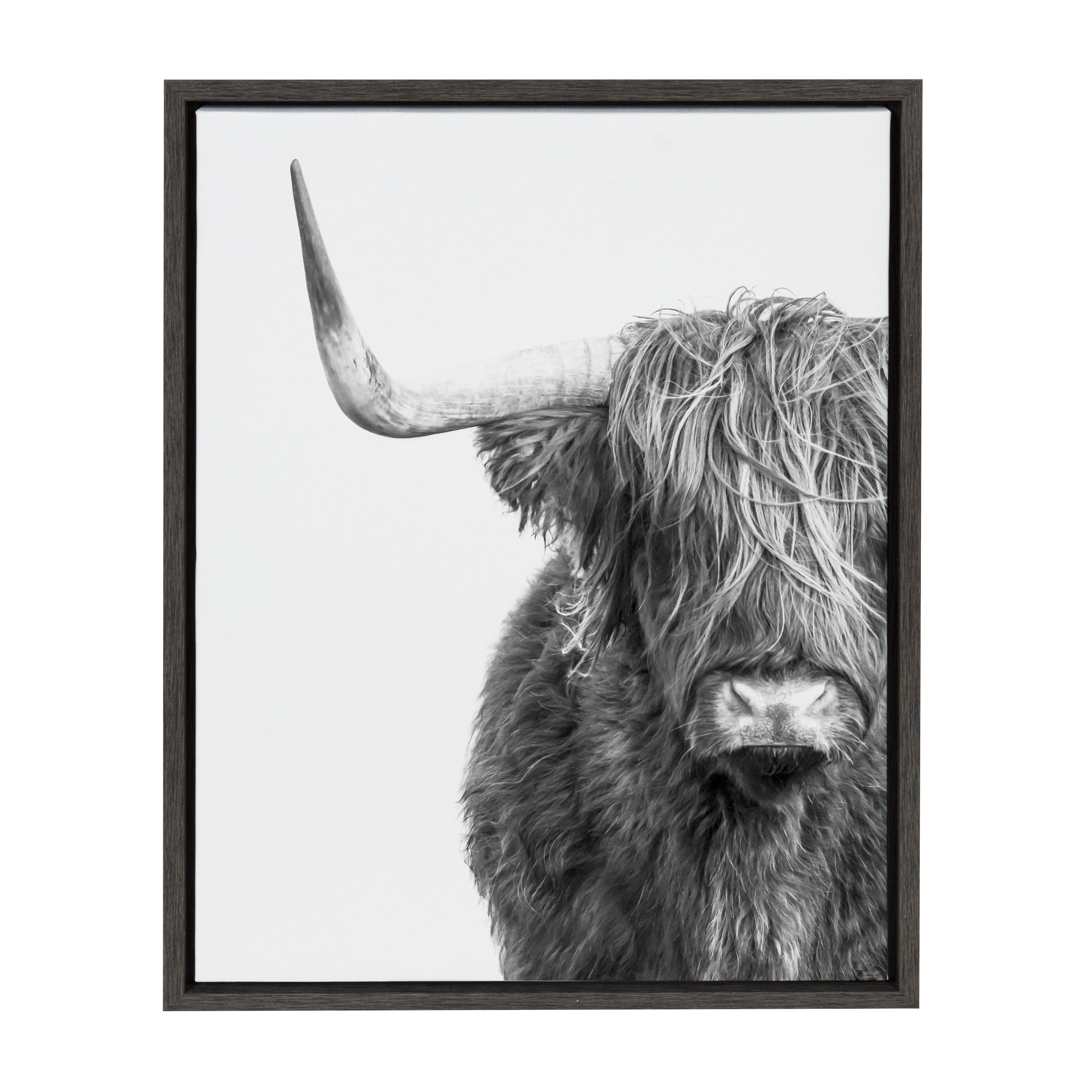 Framed Canvas Sylvie Dark Gray 18x24 1