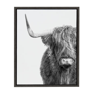 Framed Canvas Sylvie Dark Gray 18x24 1