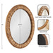 Round Mirror Rustic Brown 26x26 2