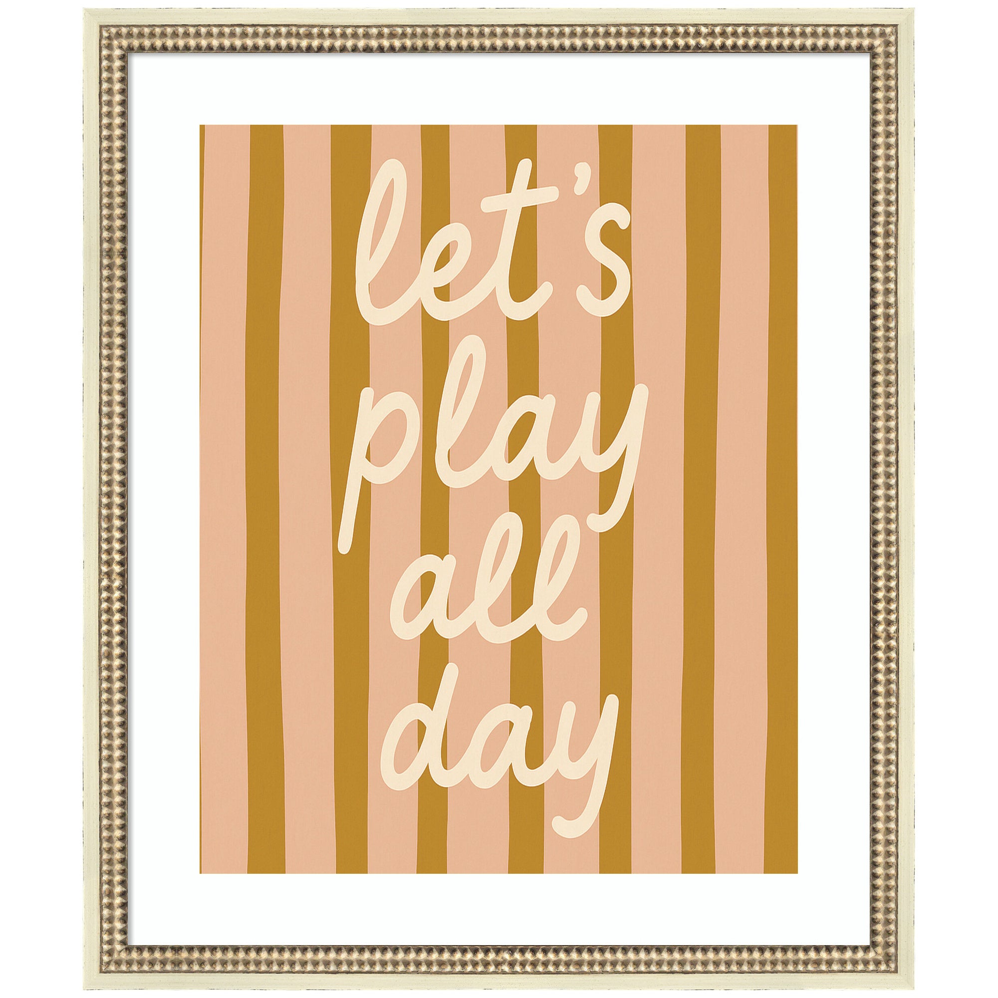 Lets Play All Day by Laura Moss Framed Wall Art Print