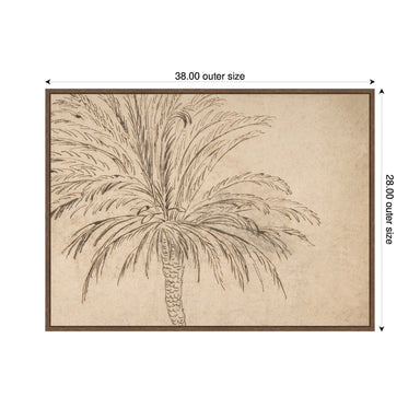 Framed Canvas 38x28 Sylvie Walnut 2