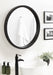 Round Mirror Black 30x30 6