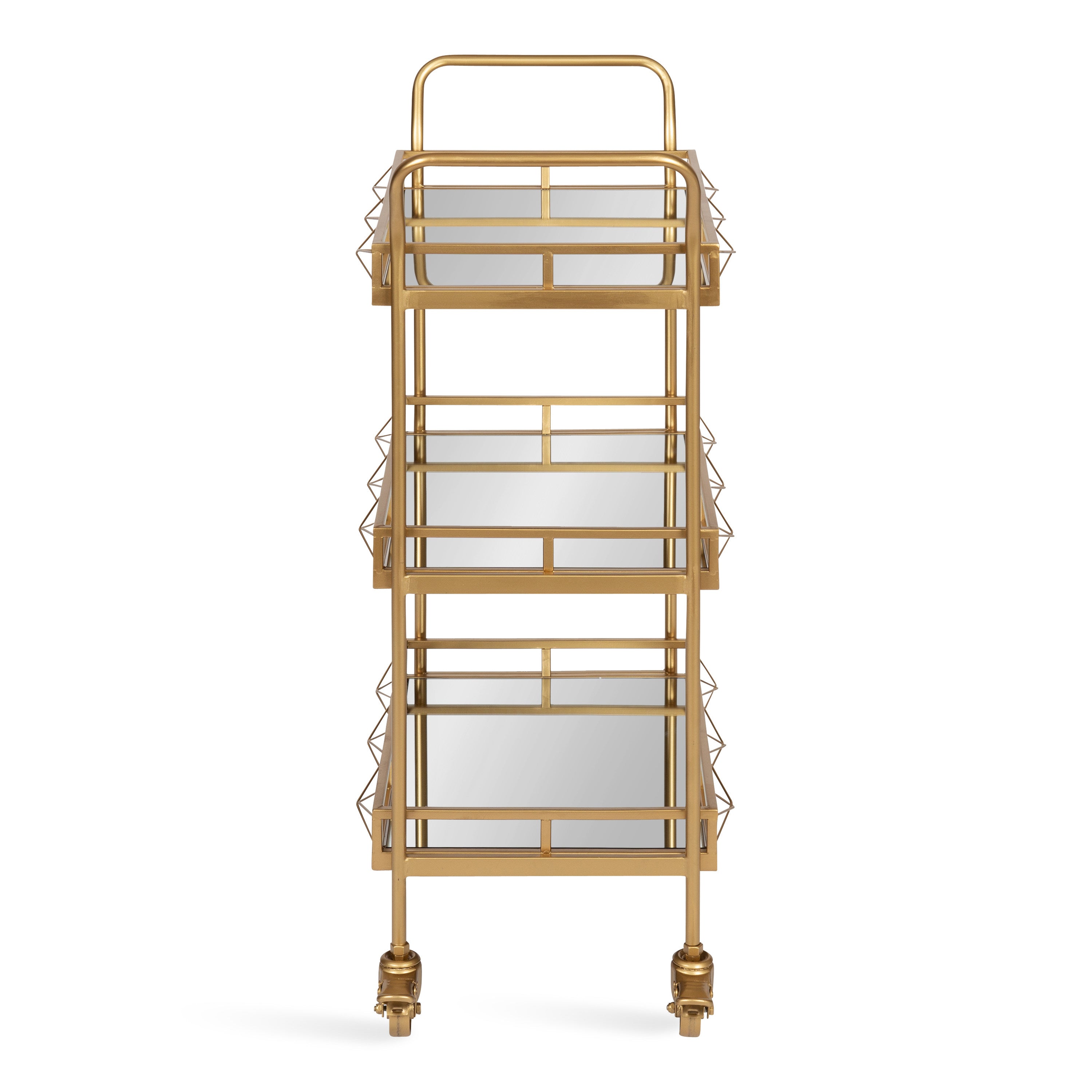 Bar Cart 23x13x35 Gold 4