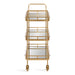 Bar Cart 23x13x35 Gold 4