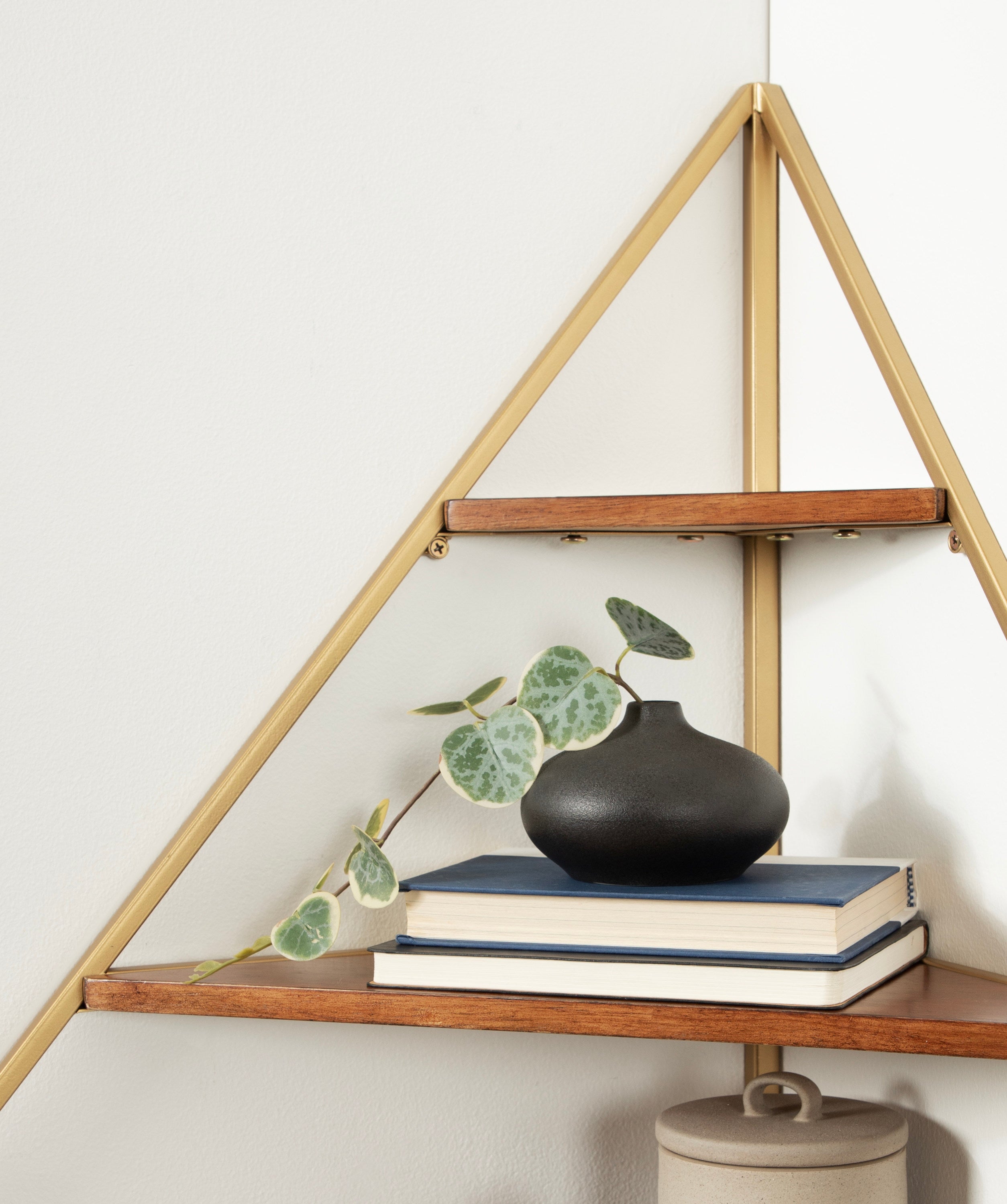 Accent Shelf Walnut Brown 24x17x38 7