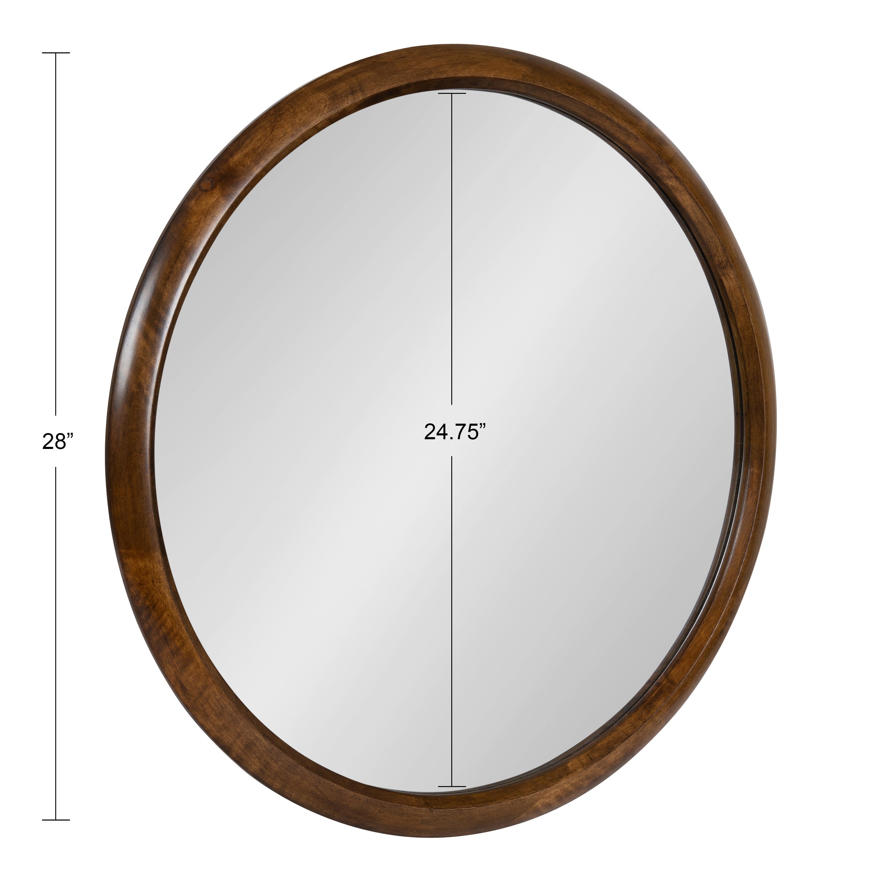 Pao Curved Framed Wood Wall Mirror