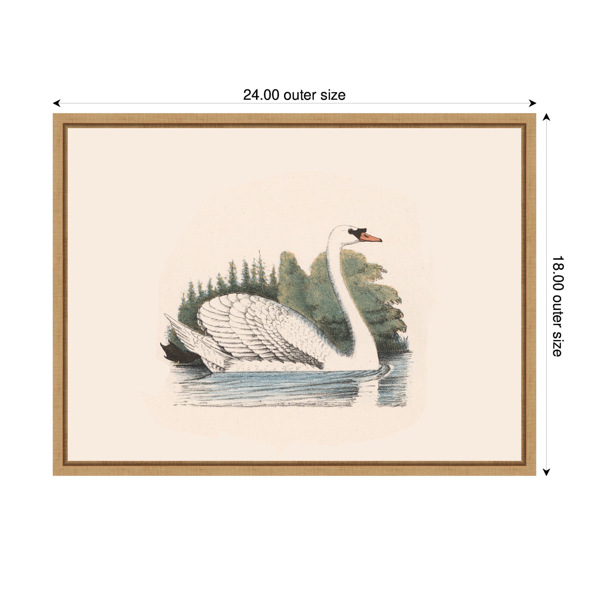 Framed Canvas 24x18 Sylvie Natural 2