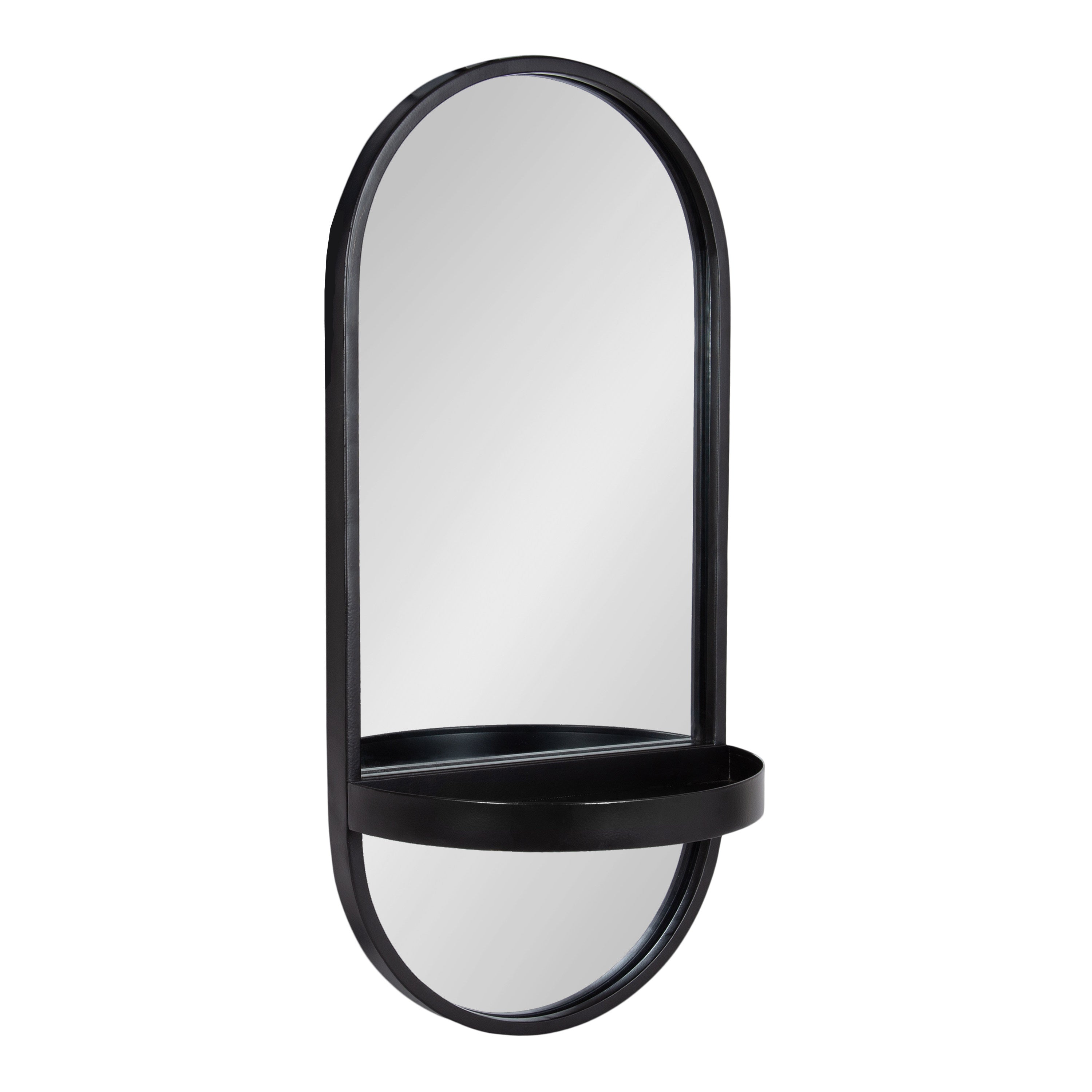 Estero Metal Wall Mirror with Shelf