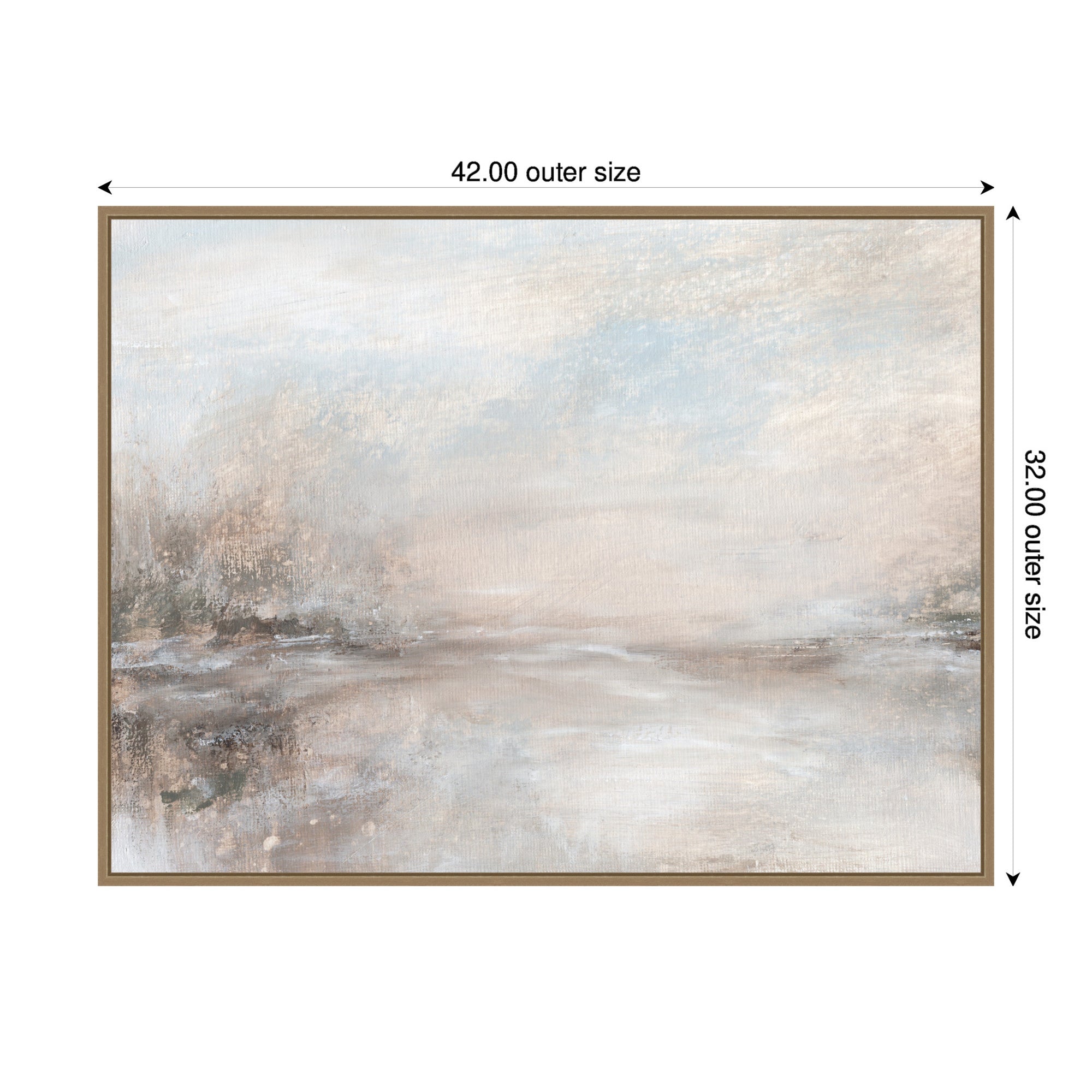 Framed Canvas 42x32 Sylvie Dark Gold 2