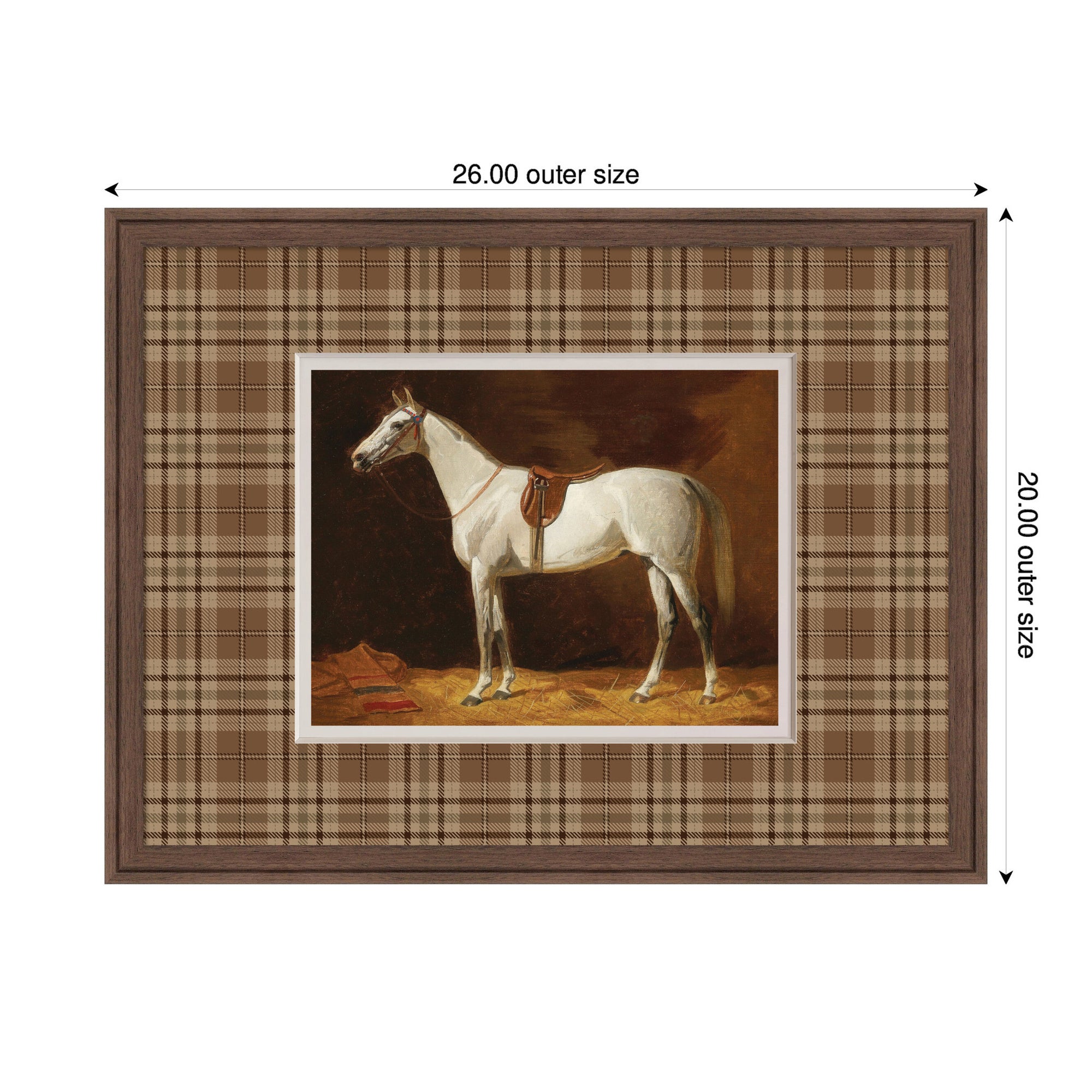 Framed Art 26x20 Florence Medium Brown 2