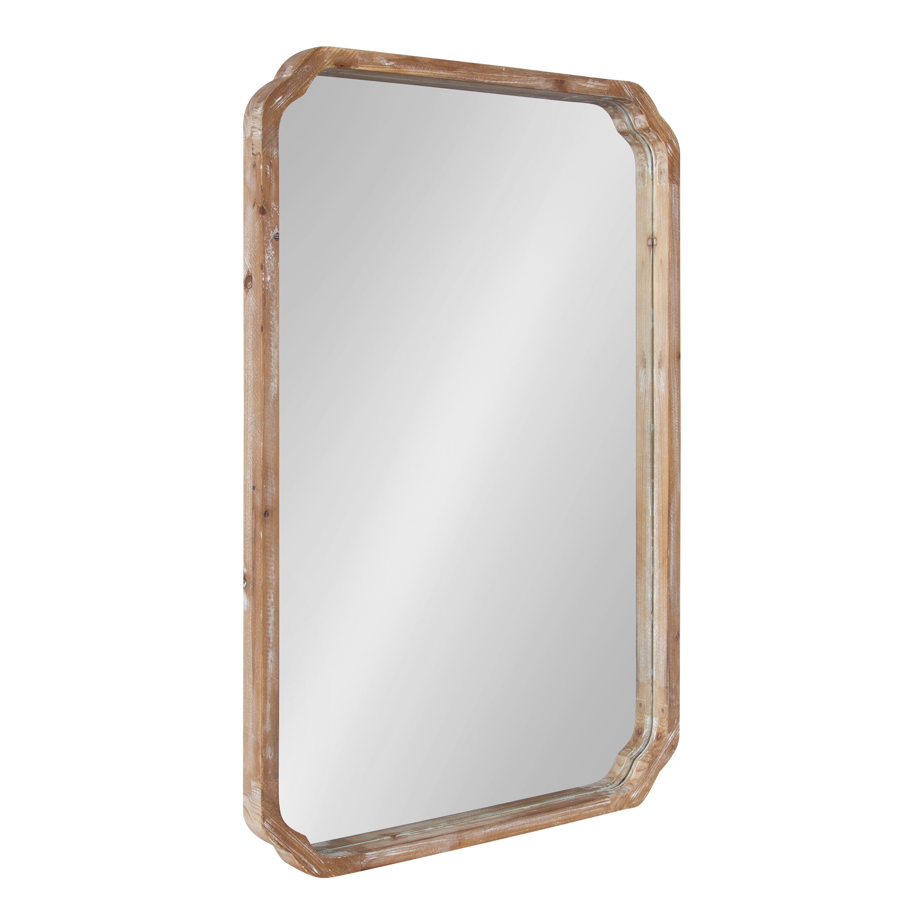 Scallop Mirror Rustic Brown 24x36 1