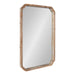 Scallop Mirror Rustic Brown 24x36 1