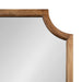 Scallop Mirror Rustic Brown 24x36 3