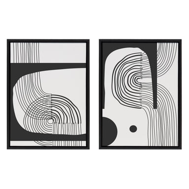 Art Set 2 Piece Set 18x24 Sylvie Black 2