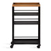 Storage Cart Natural Black 18x7x30 3
