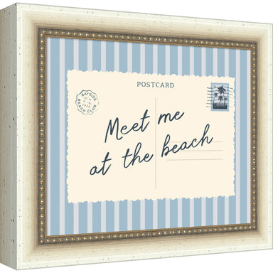 Mounted Canvas 12x10 Blue Belmont Distress White 1