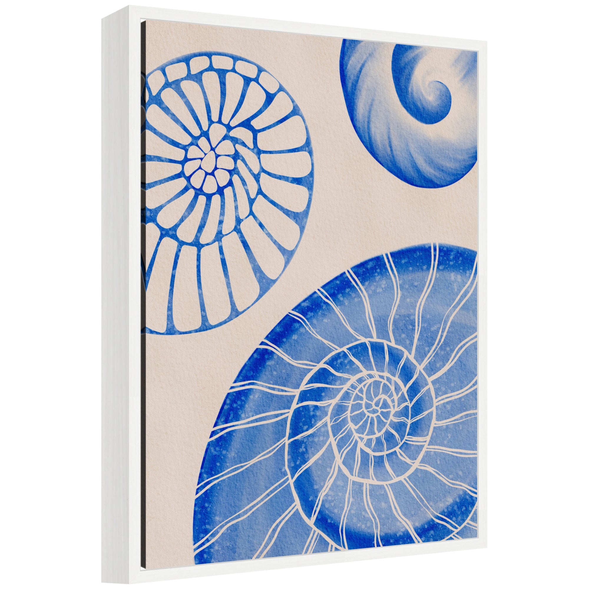 kate laurel Sylvie Ocean Charms l Framed Canvas by Nikita