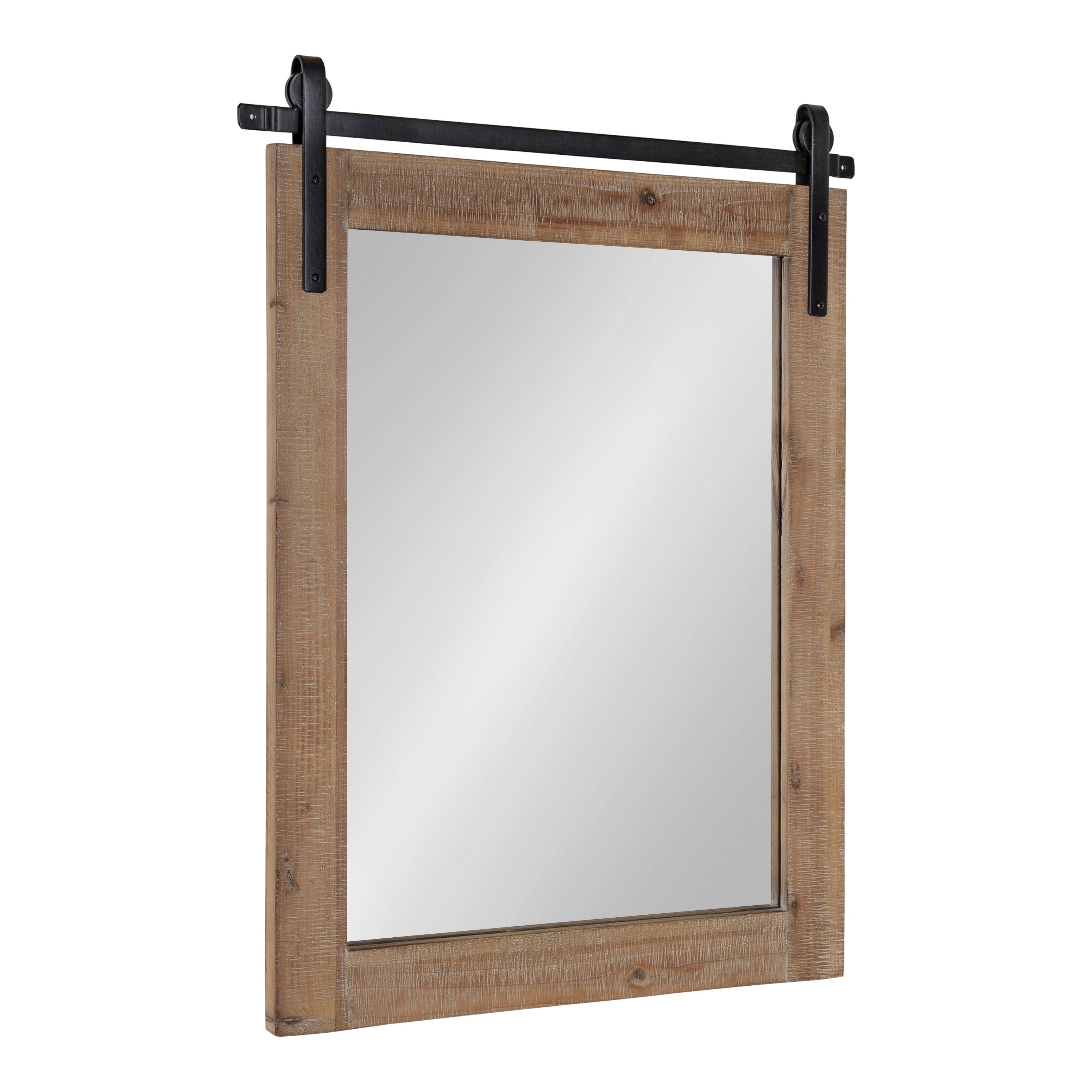 Rectangle Mirror Rustic Brown 22x30 1