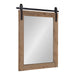 Rectangle Mirror Rustic Brown 22x30 1
