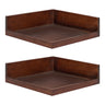 Levie Floating Corner Wood Wall Shelf Set