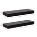 Floating Shelf 2 Piece 24 Inch Black 2