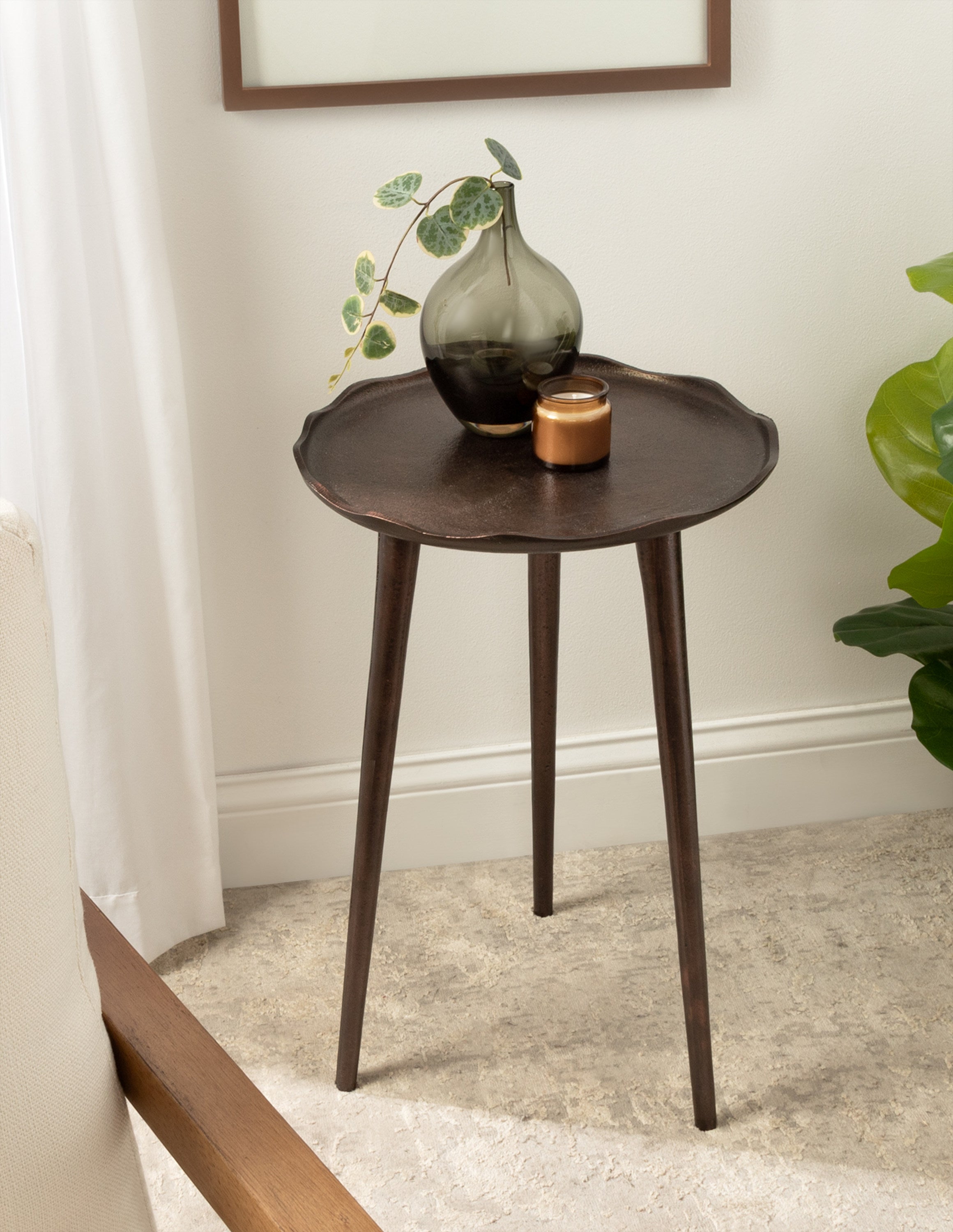 Side Table Bronze 15x15x22 6