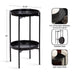 Side Table Black 16x16x26 2