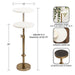 Drink Table White Gold 10x10x30 2