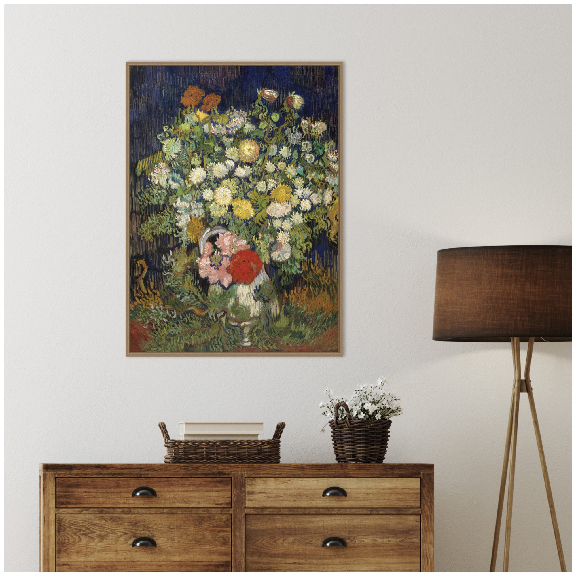 Framed Canvas 28 x 38 Sylvie Dark Gold 6