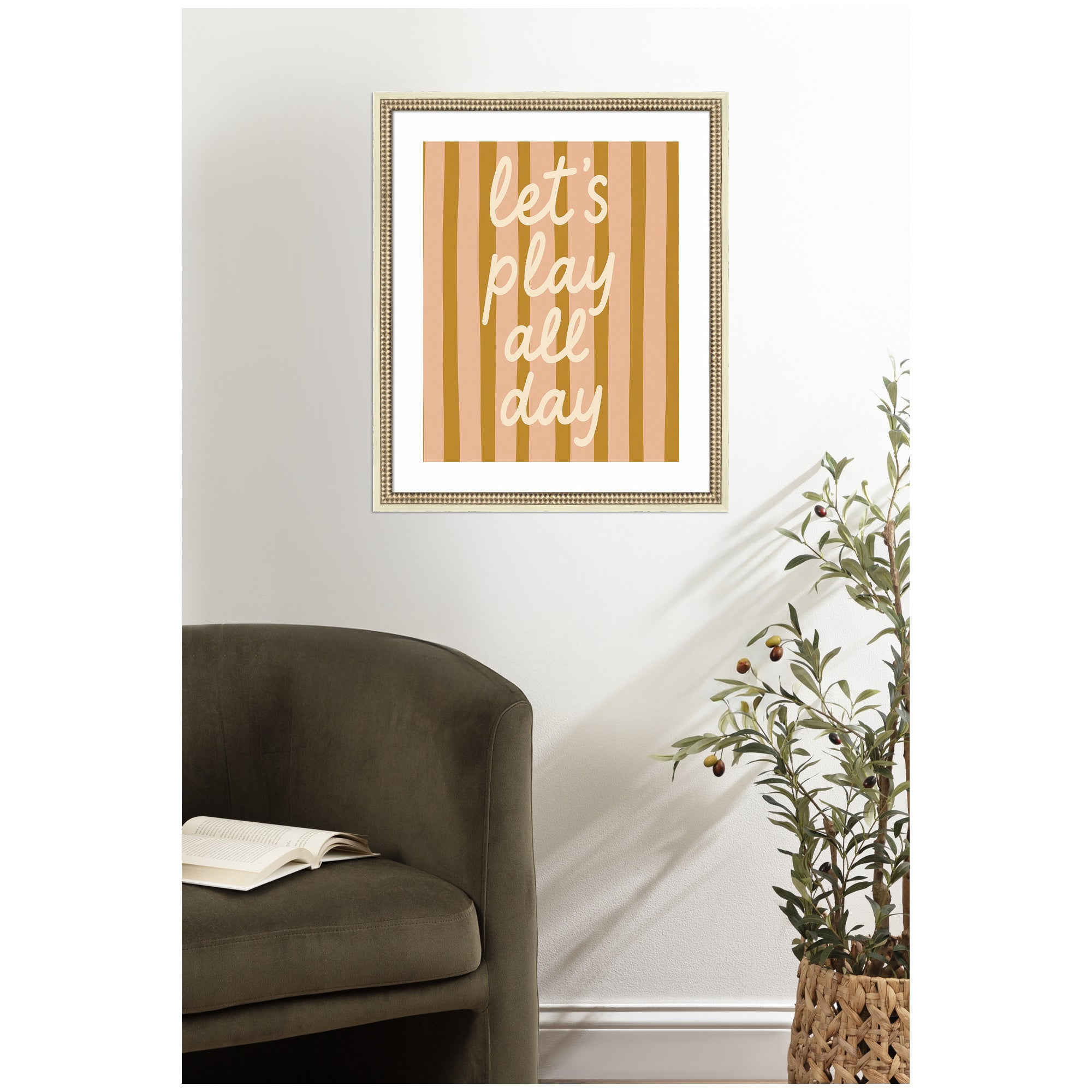 Lets Play All Day by Laura Moss Framed Wall Art Print