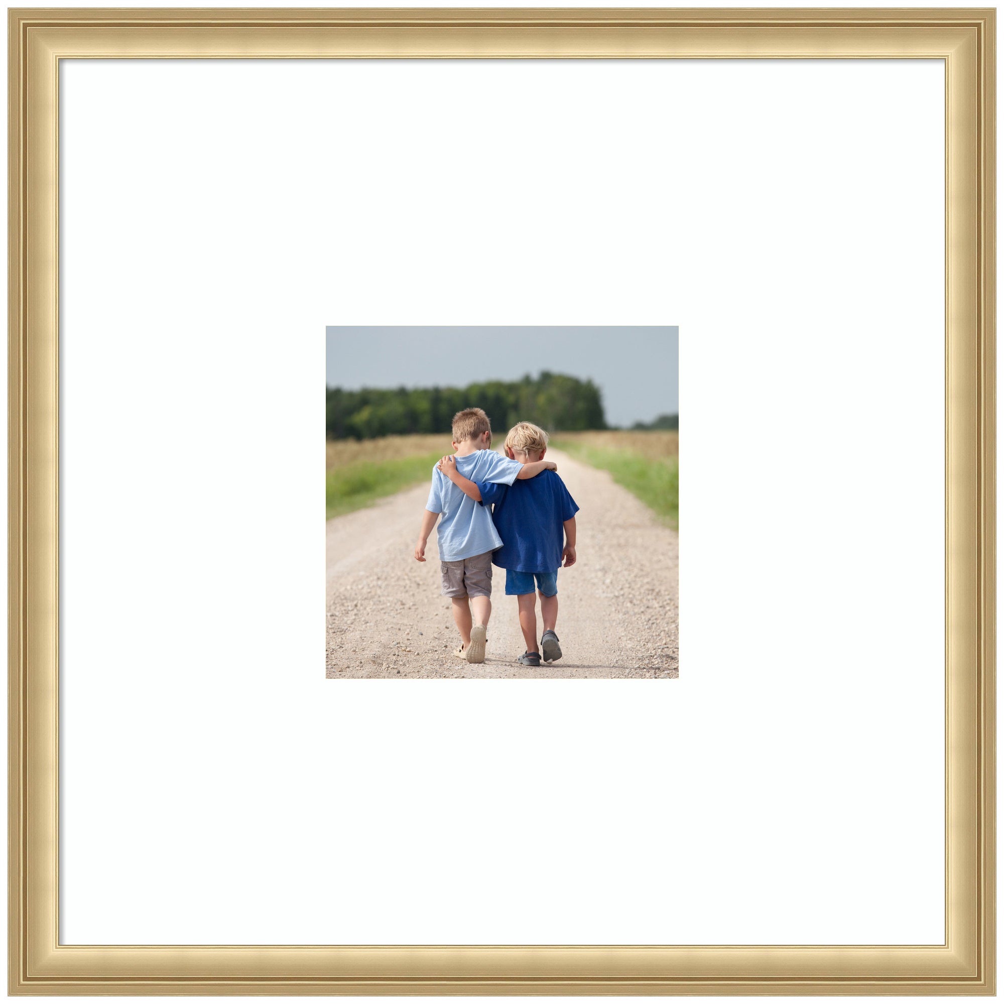 Wall Frame Florence Gold 20x20 matted to 8x8 1