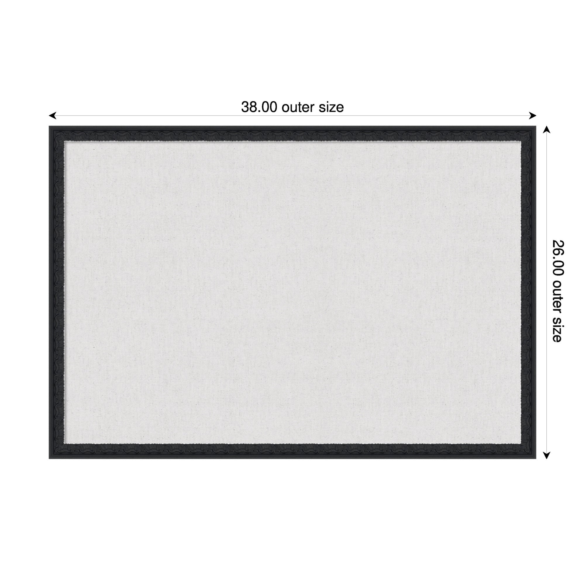 Pinboard 38x26 Bethany Black 2