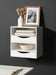 Floating Side Table White 12.5x10x7 8