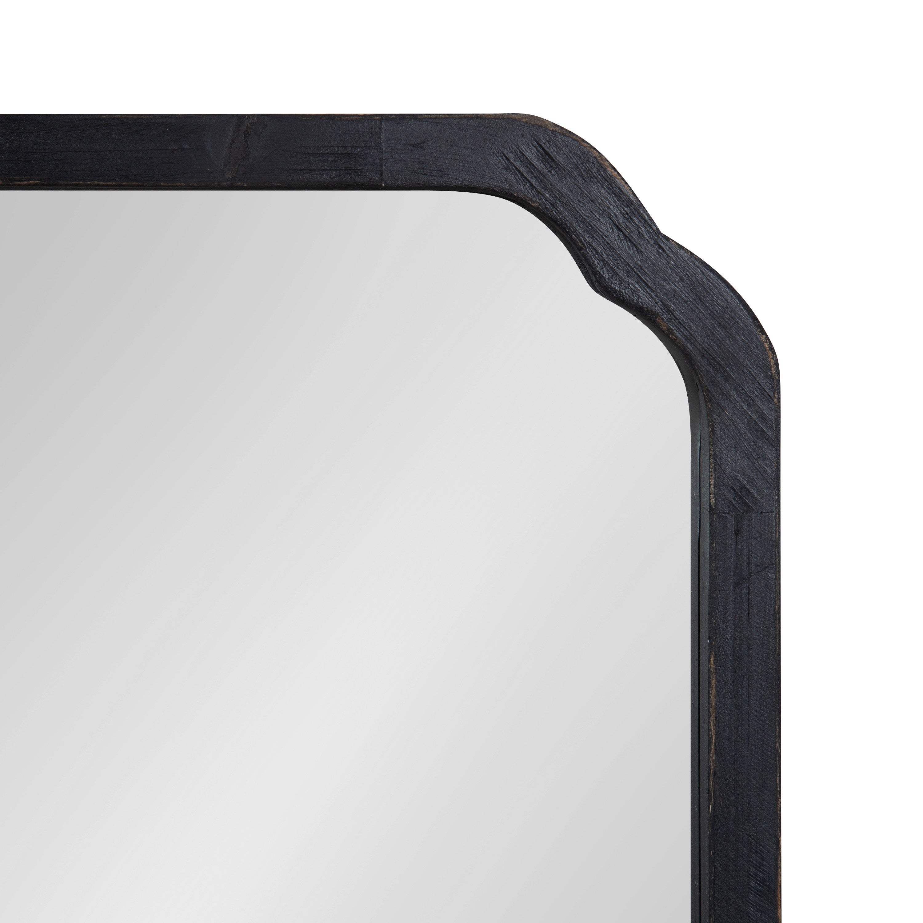 Scallop Mirror Black 24x36 3