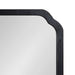 Scallop Mirror Black 24x36 3