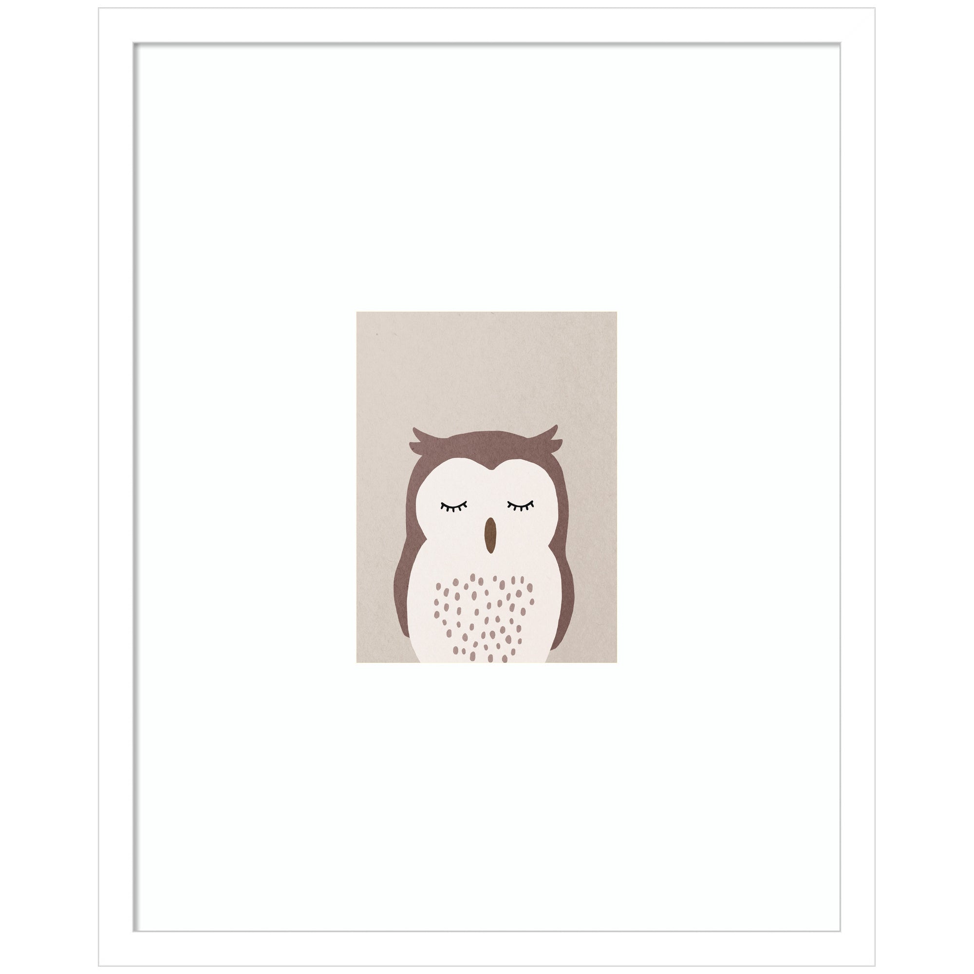 Owl by July Art Prints Framed Wall Art Print
