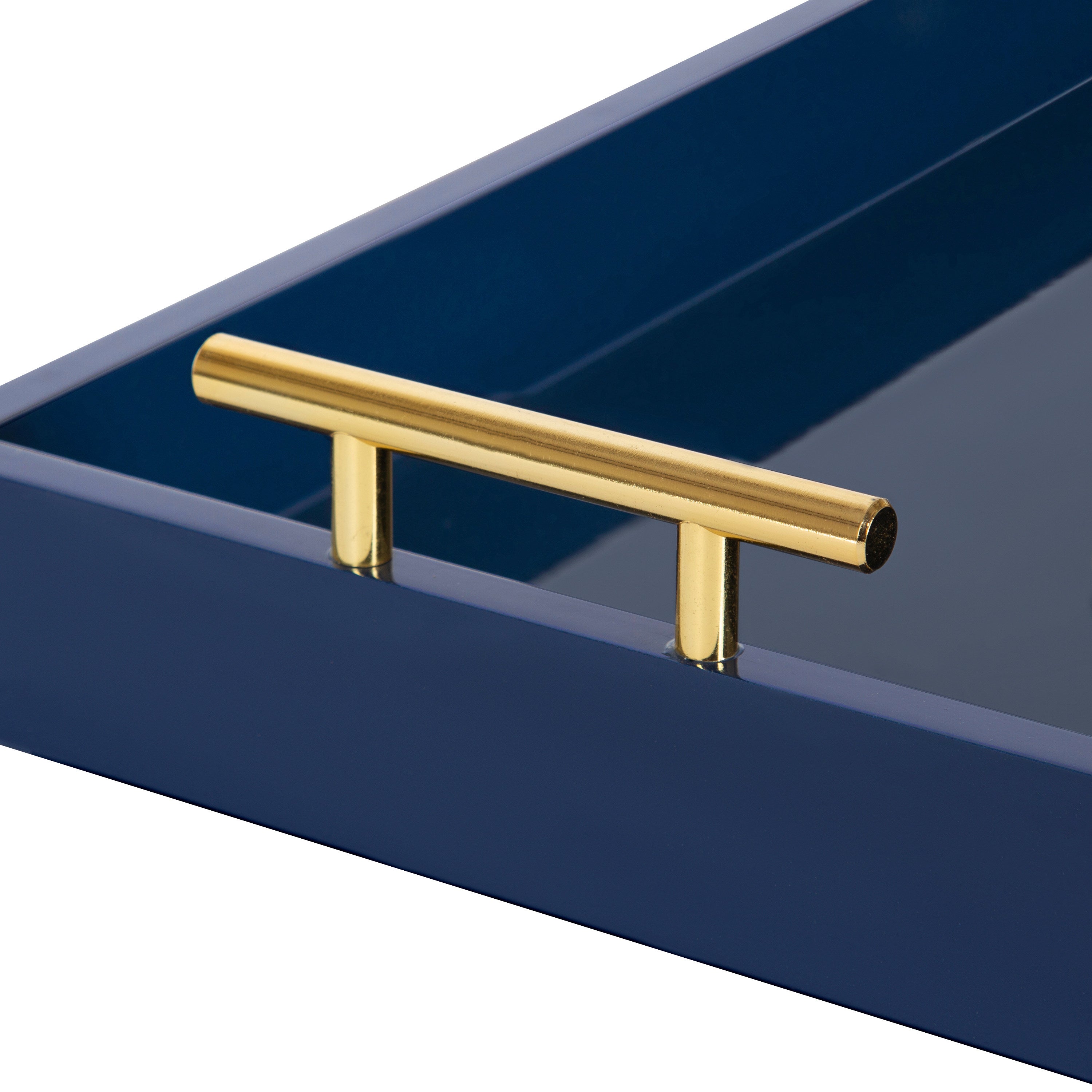 Single Tray Navy Blue Gold 10x24 3
