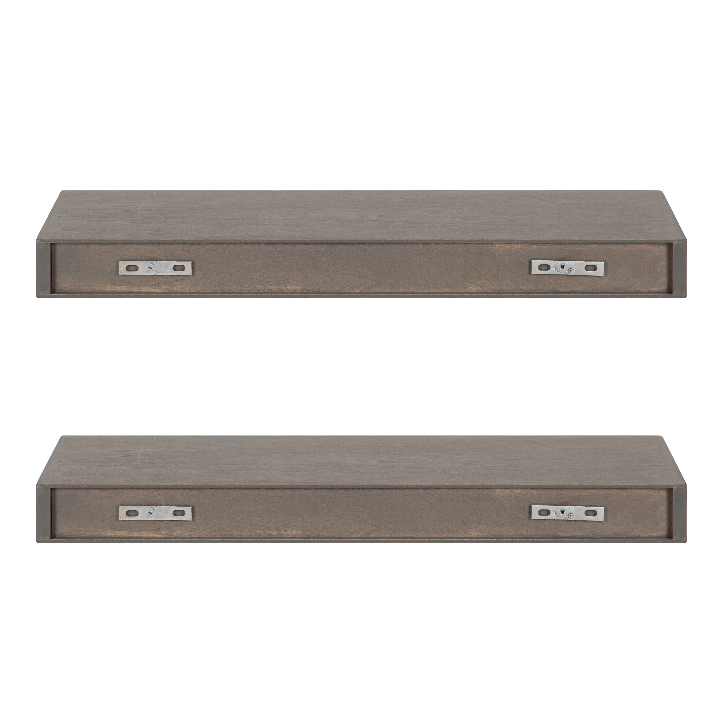 Floating Shelf 2 Piece 24 Inch Gray 4