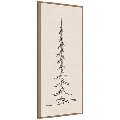 Framed Canvas Sylvie Dark Gold 18x40 1
